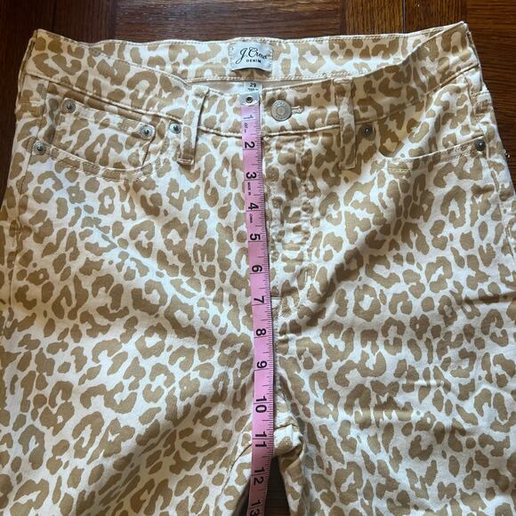 J.Crew Safari Leopard High-Rise Jeans 29 - Picture 8 of 13